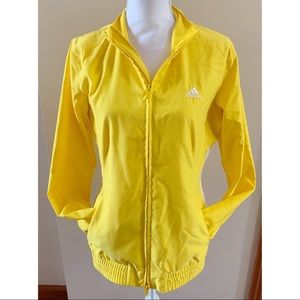 Adidas Yellow retro yellow track jacket Medium
